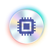 全息贴纸设计与CPU图标