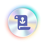 全息贴纸设计与文章图标