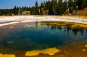 Grand Geyser Fountain Geyser Pool, Not喷发，黄石国家公园