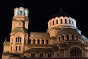 亚历山大涅夫斯基晚上的教堂