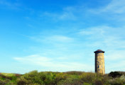 荷兰泽兰市东堡沙丘中的水塔