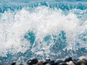 海上冲浪特写