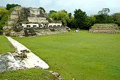 墨西哥尤卡坦半岛的Althun Ha Mayan