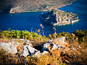 Spinalonga克里特岛,希腊。