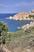 撒丁岛的海岸线
