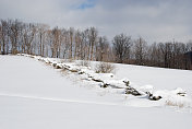 雪域在冬季景观