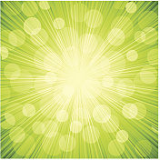 矢量绿光抽象背景。太阳爆发 矢量绿光抽象背景。太阳爆发