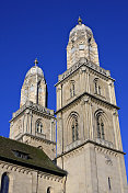 Grossmünster大教堂的尖顶