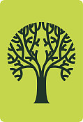 对称的树象征