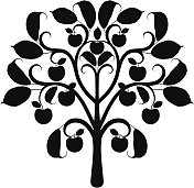 苹果树轮廓 苹果树轮廓