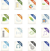 文件类型的图标 文件类型的图标