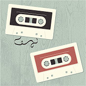 老式音乐磁带