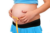 测量孕妇的肚子