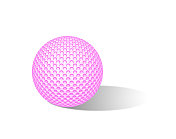 粉红色的高尔夫球