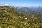 北起，北上，强迫高山，公路山谷