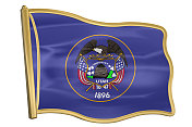 美国州旗别针-犹他州