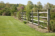 特写Split Rail Fence