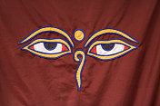 佛陀的眼睛刺绣