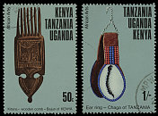 非洲艺术-梳耳邮票