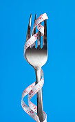 饮食观念:叉和卷尺测量