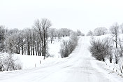 冬天的乡间小路
