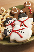 圣诞冬季假期装饰饼干