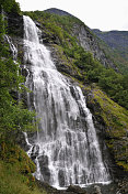 瀑布在挪威