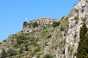 意大利西西里岛陶尔米纳卡斯特莫拉山的小教堂