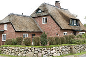 德国西尔特岛上典型的传统住宅