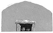 坟墓和骨灰盒(古董木刻)