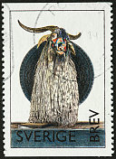 邮票上的长角瑞典山羊