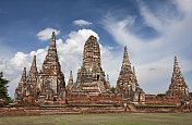 Wat Chai Wattanaram, Ayuthaya，泰国。