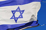破烂的以色列国旗
