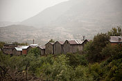 土耳其萨卡雅有小木屋的山村