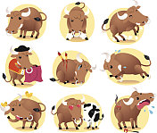 可爱公牛动作组 可爱公牛动作组