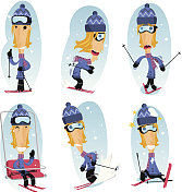 滑雪动作设置 滑雪动作设置