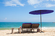 泰国海滩上的日光浴