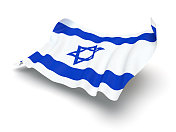 盘旋的以色列国旗(剪影路径)
