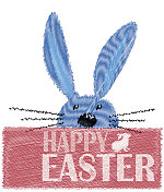 复活节快乐字,以兔子、鸡蛋为背景 复活节快乐字,以兔子、鸡蛋为背景