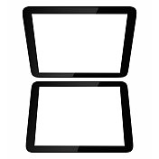 空白平板电脑黑色