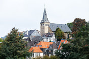 Essen Kettwig历史教堂和中心