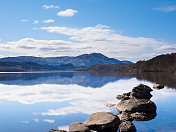 苏格兰特罗萨克斯的维纳查湖。