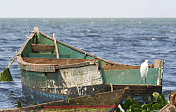 维多利亚湖上的渔船
