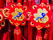 新加坡，唐人街，春节装饰。