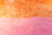 橙粉色斑驳罗马墙背景纹理