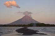 Ometepe火山,尼加拉瓜。