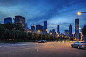 芝加哥的黄昏