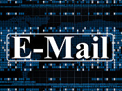 电子邮件数字概念