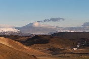 冰岛山全景