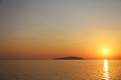 亚得里亚海上的日落